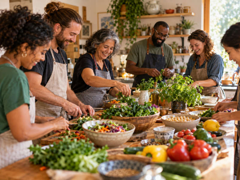 Közös növényi főzés és vegán életmód workshop