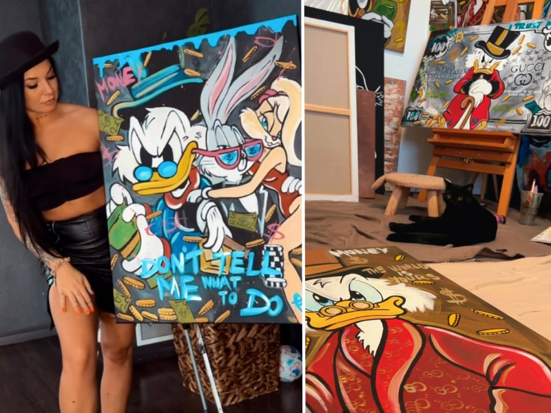 BlackBiankArt Dagobert bácsi festmények