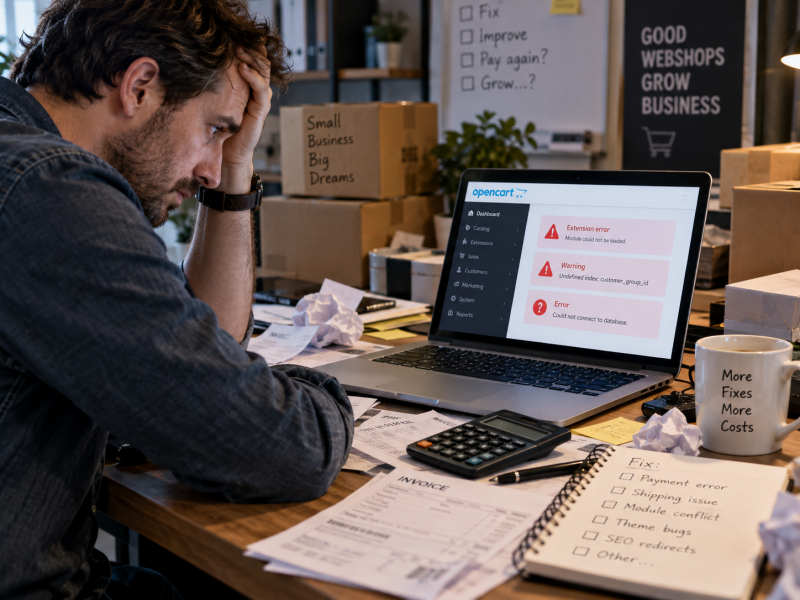 OpenCart fejlesztő egyedi modulokkal és rendszerintegrációkkal
